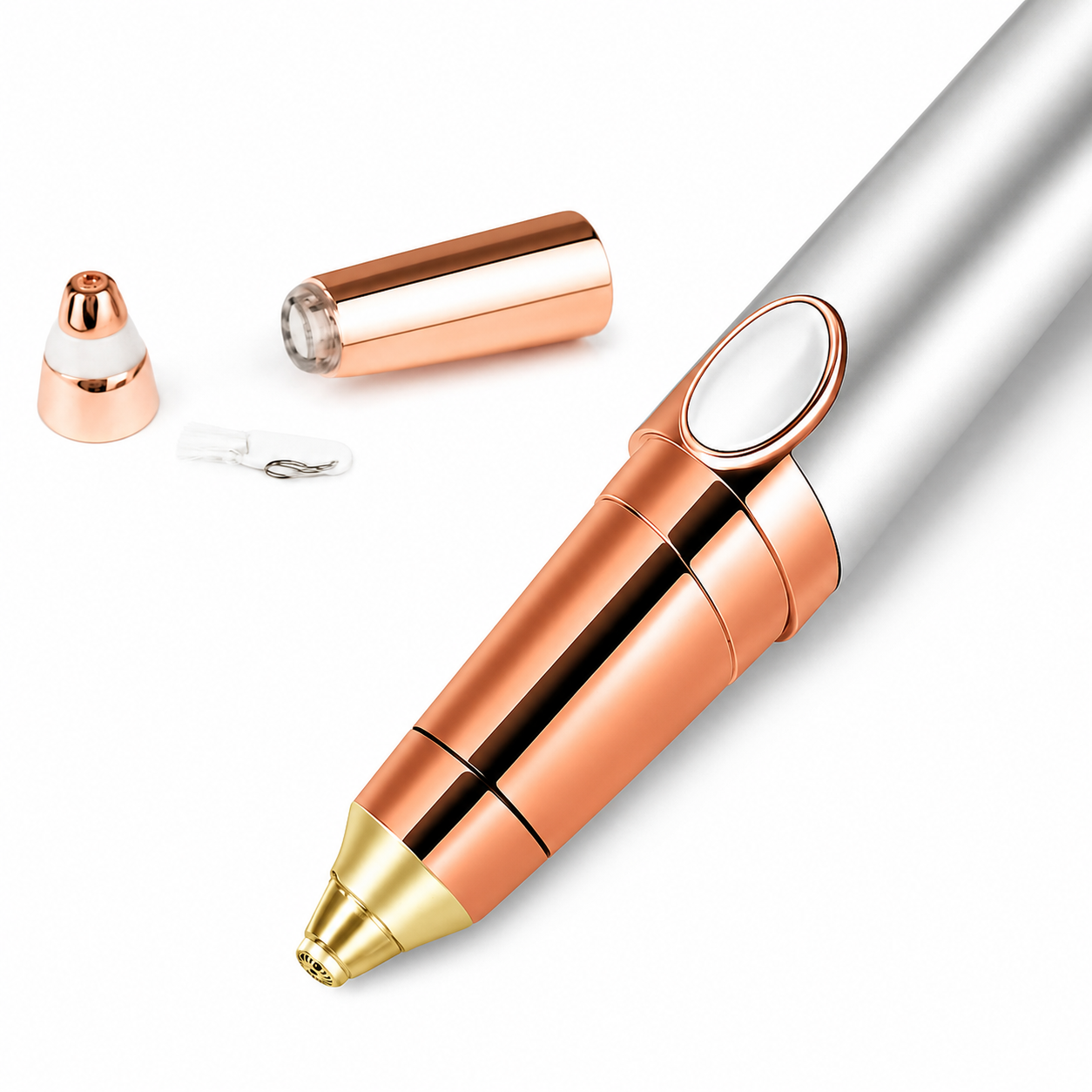 Depilador de Cejas Recargable USB - Producto Fondo Blanco Ecuador