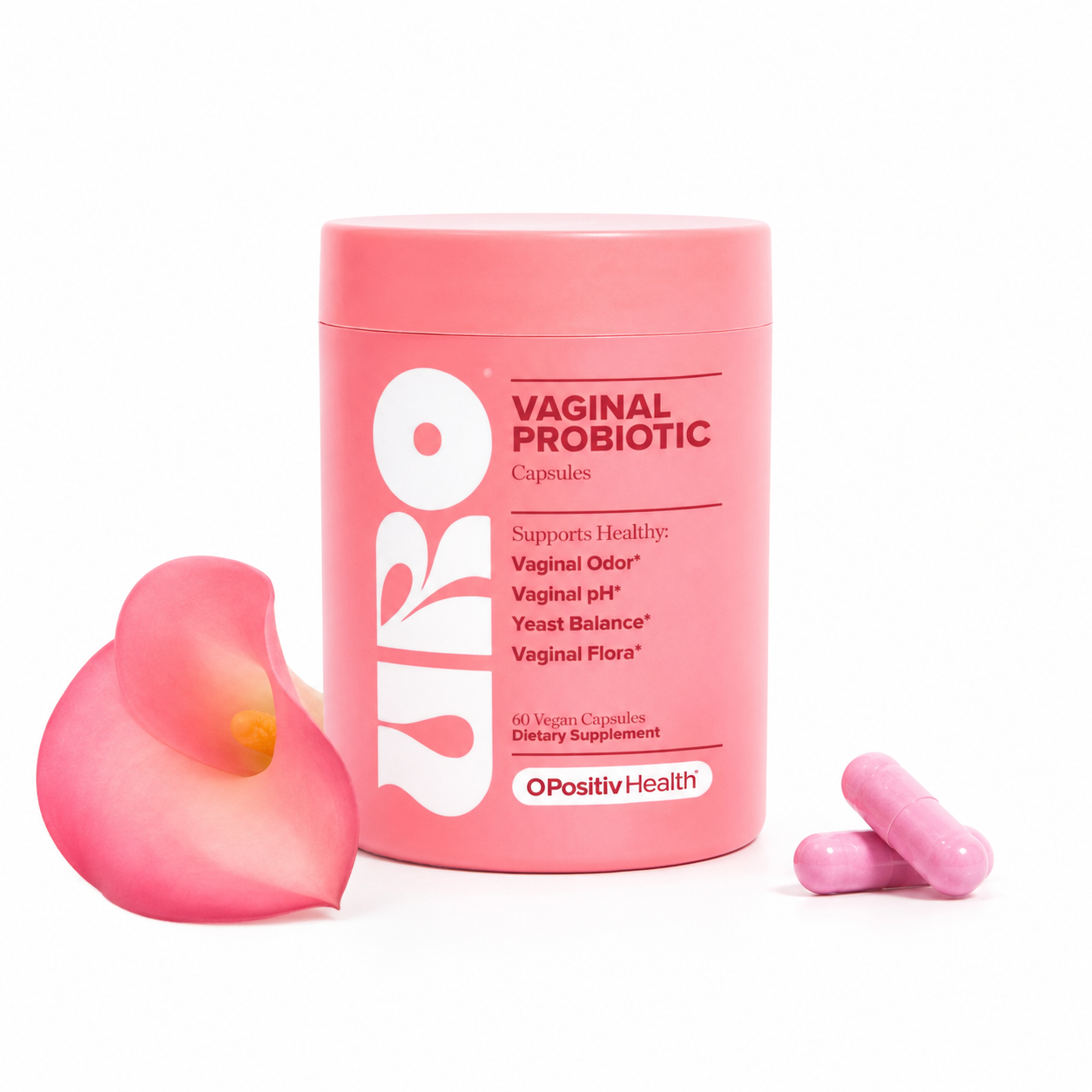 Probiotic URO 60 Capsulas Salud Urinaria - Producto Fondo Blanco Ecuador