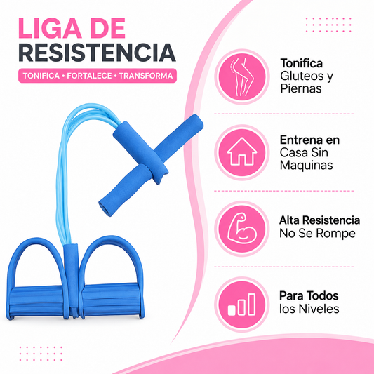 Liga Resistencia Fitness - Infografico Tonifica Gluteos Casa Ecuador