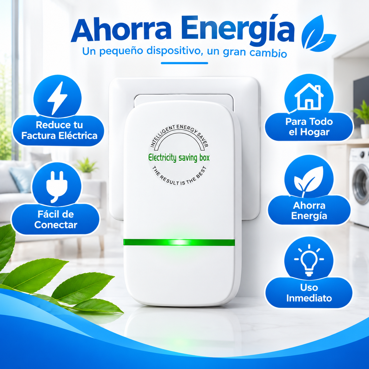 Ahorrador de Energía - Infográfico beneficios reduce factura eléctrica