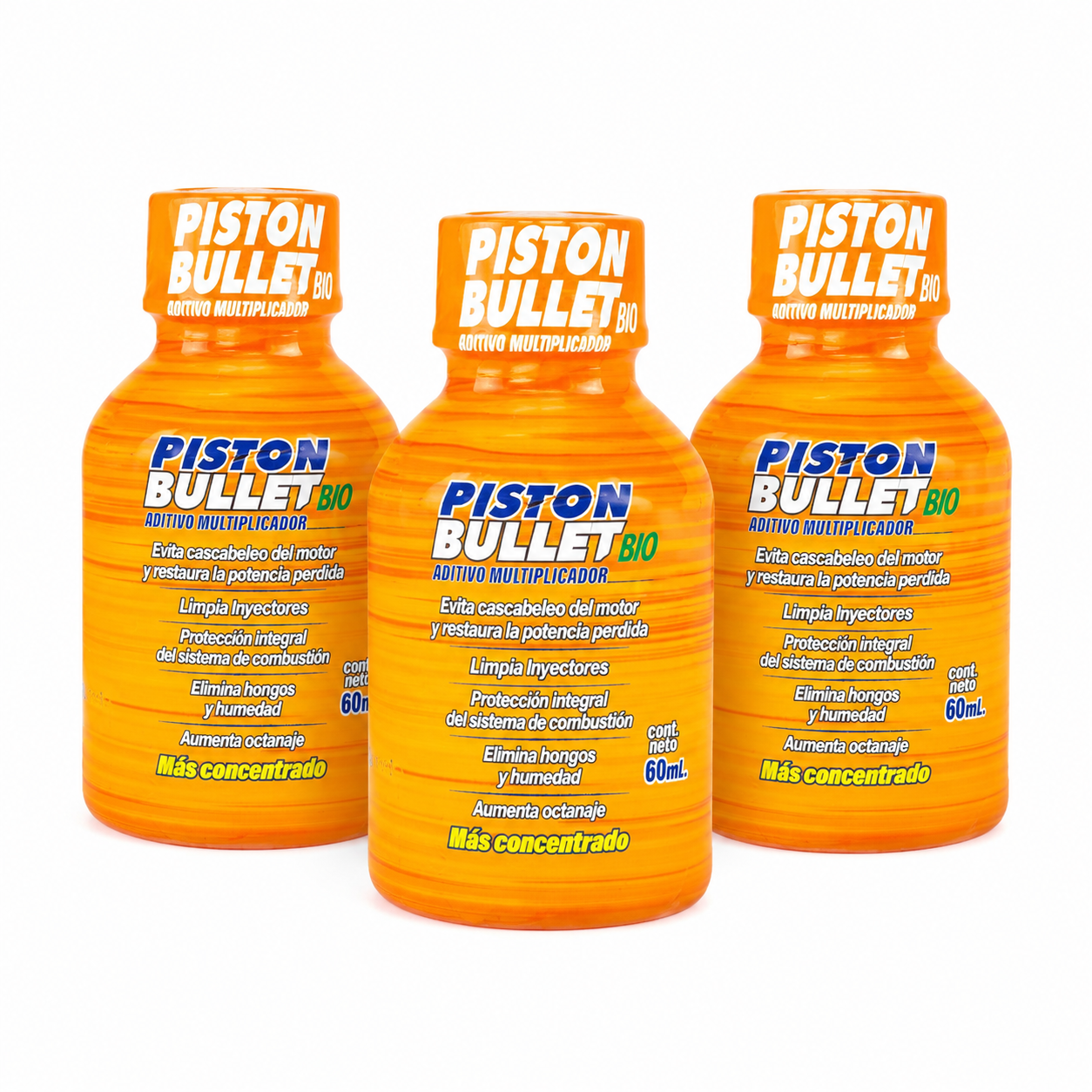 Piston Bullet BIO x3 Aditivo Combustible - Producto Fondo Blanco Ecuador