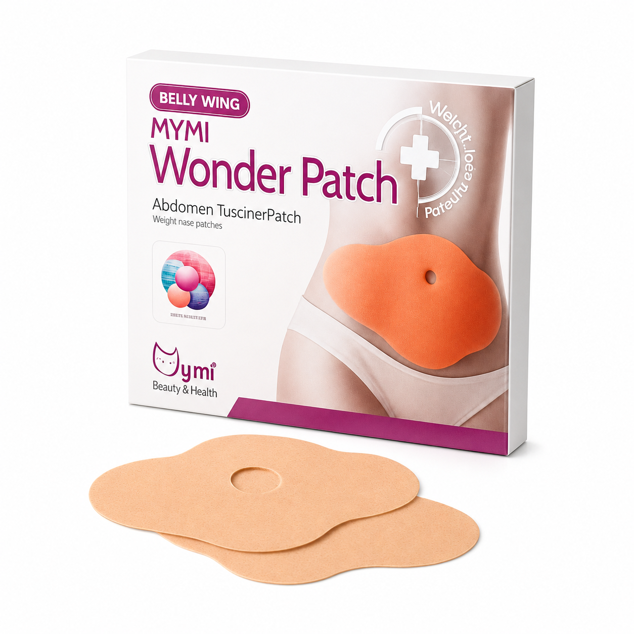 Parche Adelgazante Abdomen Quema Grasa - Producto Fondo Blanco Ecuador