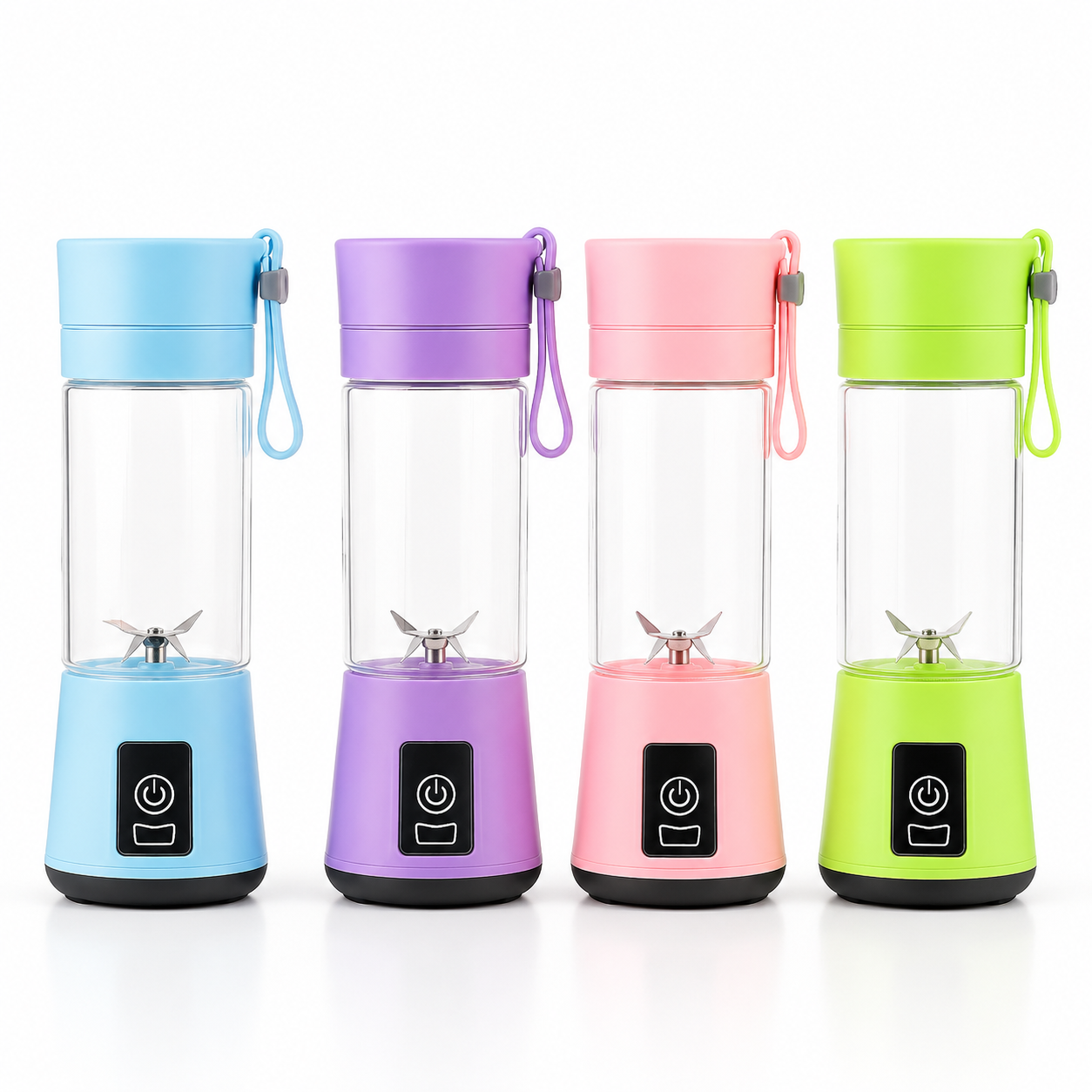 Mini Licuadora Portatil 380ml USB Recargable - Producto Fondo Blanco Ecuador