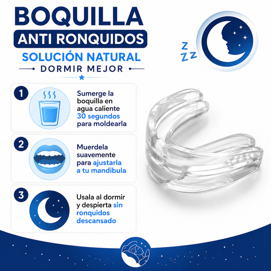Boquilla Anti Ronquidos - Guia de Uso 3 Pasos Ecuador