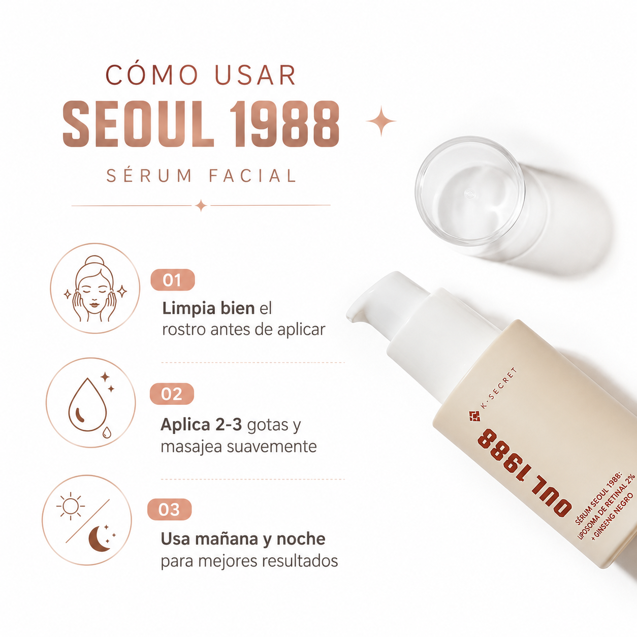 Seoul 1988 Serum - Guia de Uso 3 Pasos Ecuador