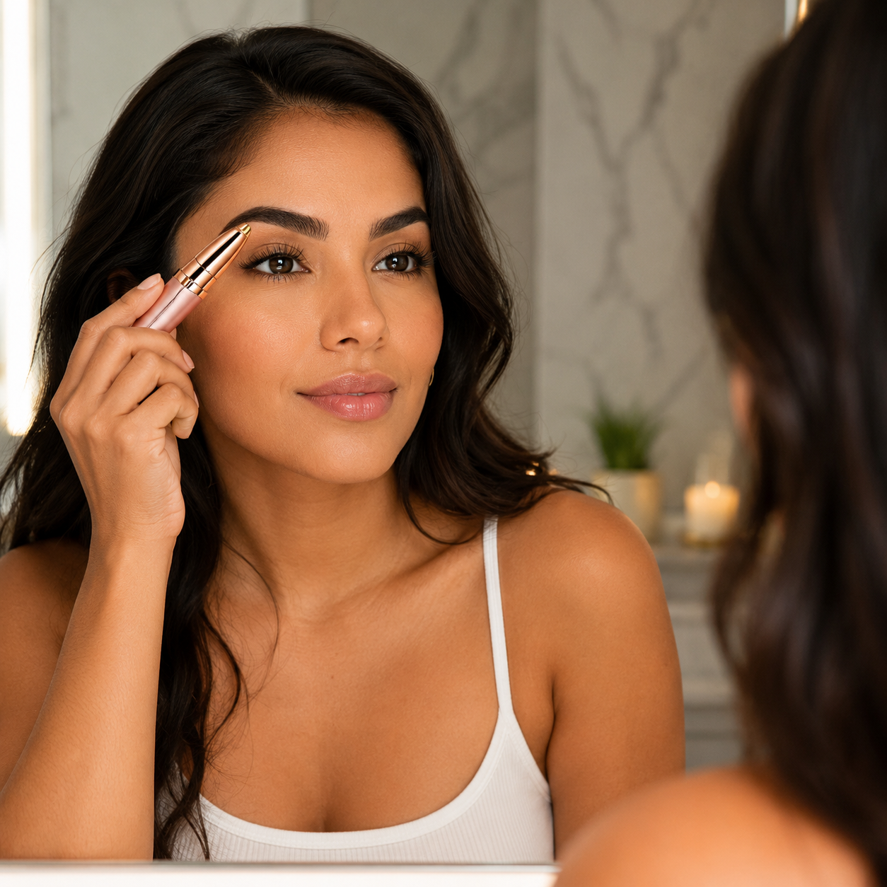 Depilador de Cejas Recargable - Lifestyle Mujer Cejas Perfectas Ecuador