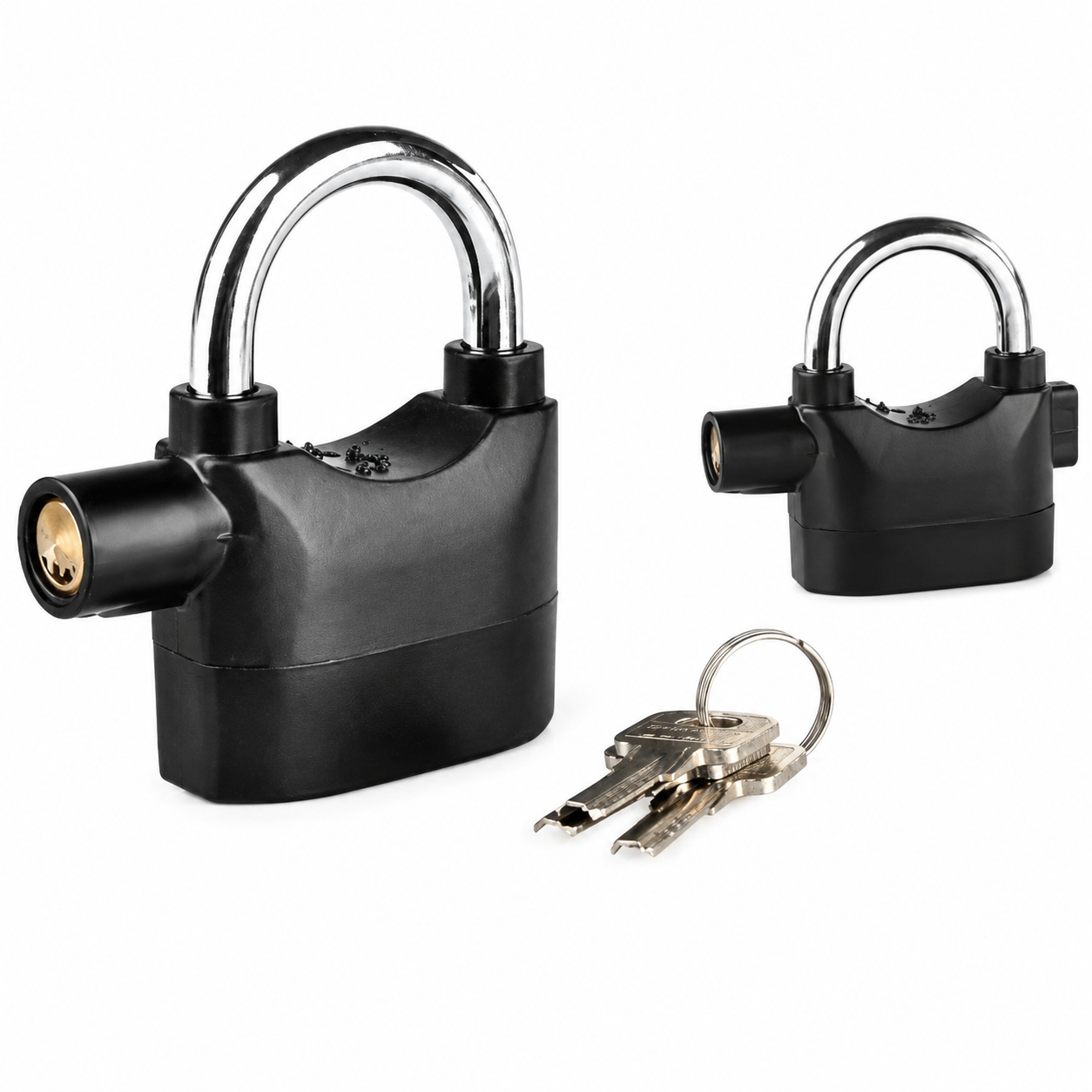Candado con Alarma Motos Bicicletas - Producto Fondo Blanco Ecuador
