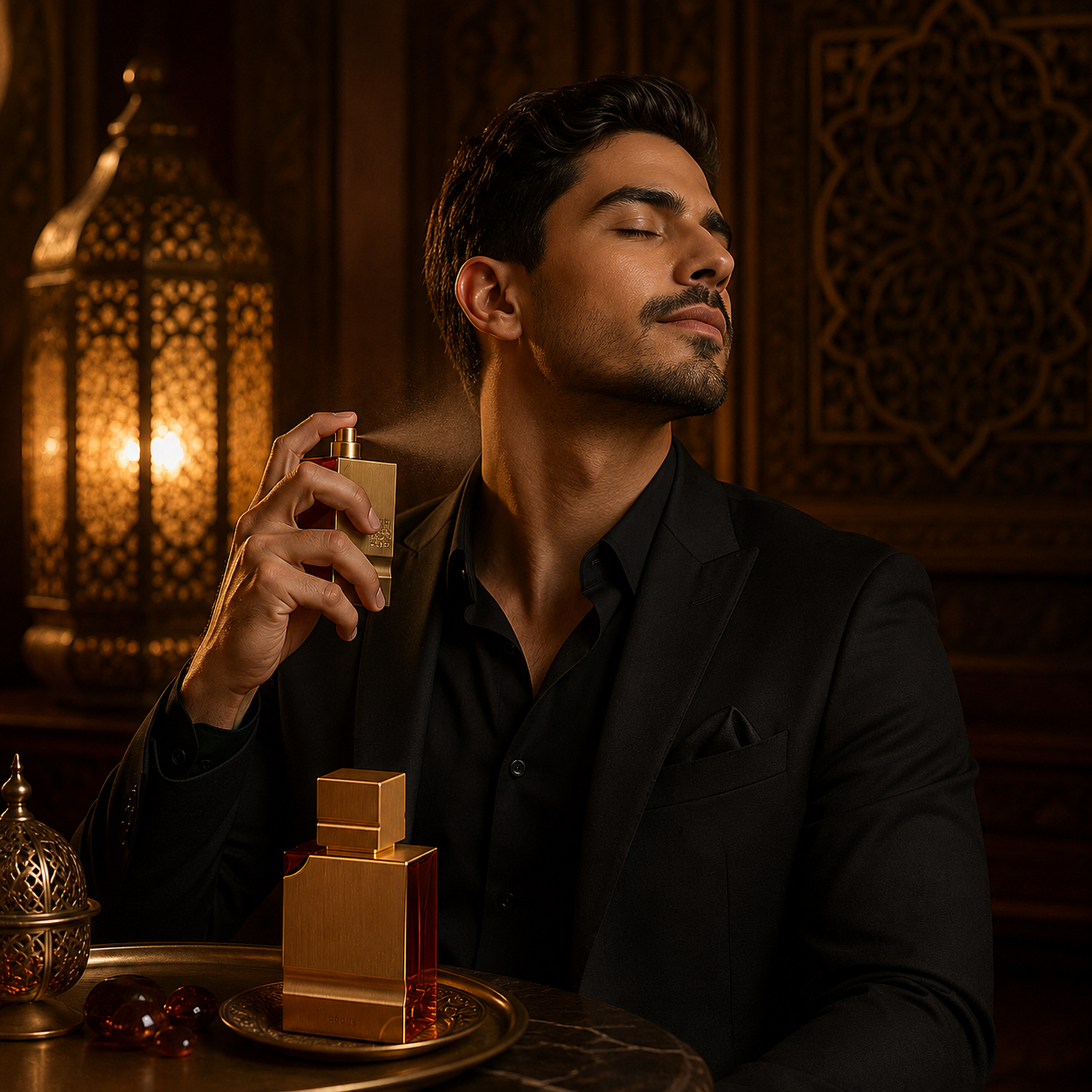 Haramain Amber Oud - Lifestyle Elegancia Fragancia Premium Ecuador