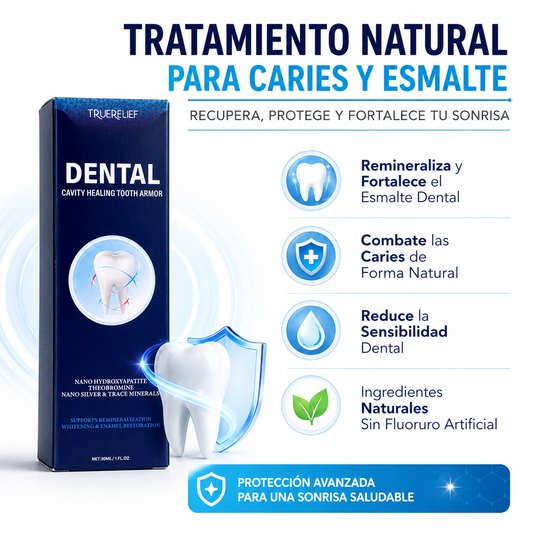 Dental Cavity Healing Tooth Armor - Infografico Remineraliza Caries Esmalte Ecuador