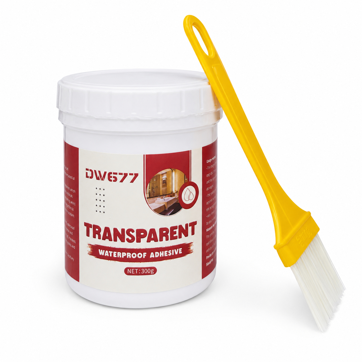 Sellador Impermeabilizante TRANSPARENT 300g - Producto Fondo Blanco Ecuador