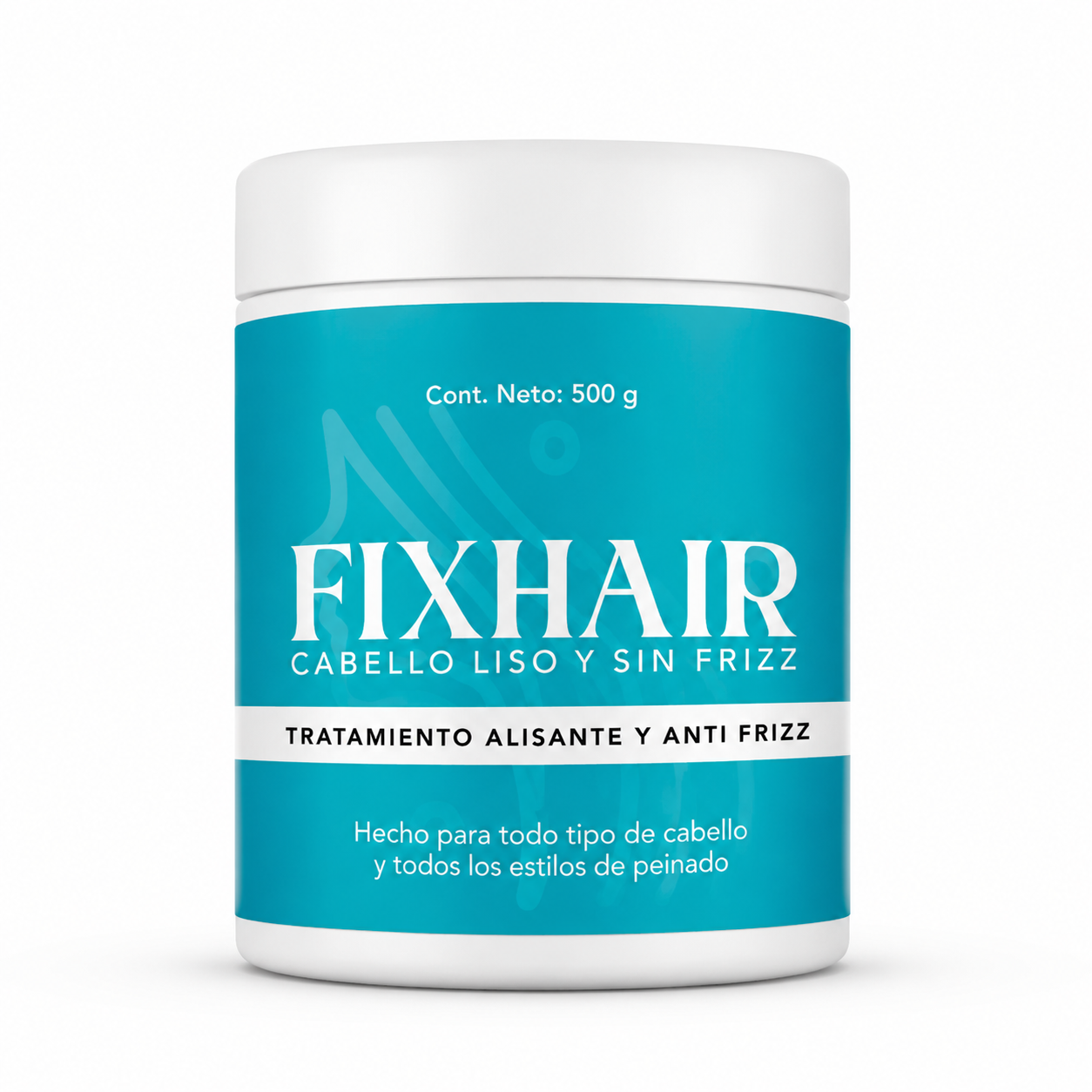 Fix Hair Alisante Antifrizz 500g Cabello Natural - Producto Fondo Blanco Ecuador