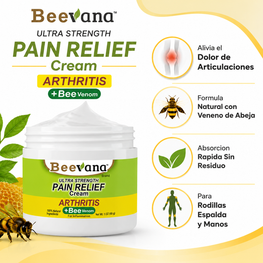 Beevana Crema Articulaciones - Infografico Veneno Abeja Natural Ecuador