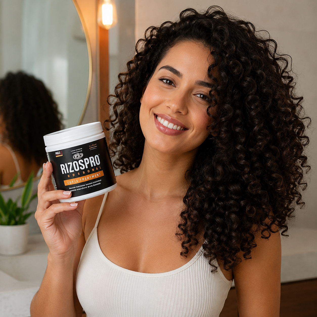 Rizos Pro 400g - Lifestyle Mujer Rizos Definidos Naturales Ecuador