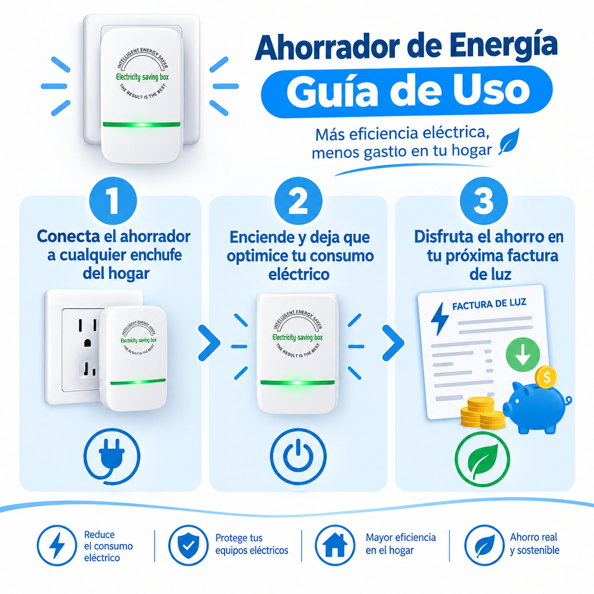 Ahorrador de Energía - Guía de uso paso a paso
