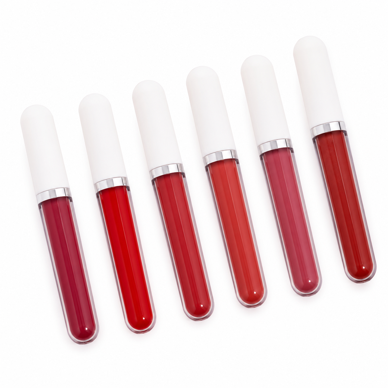 Set 6 Labiales Cakaila Coleccion Maquillaje Premium - Producto Fondo Blanco Ecuador