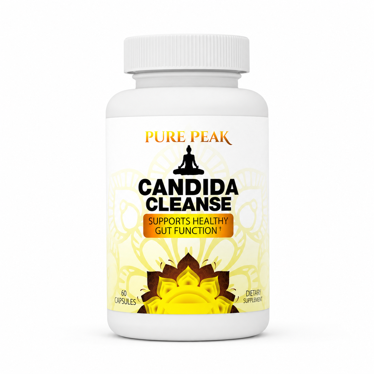 Candida Cleanse 60 Capsulas Limpieza Intestinal - Producto Fondo Blanco Ecuador