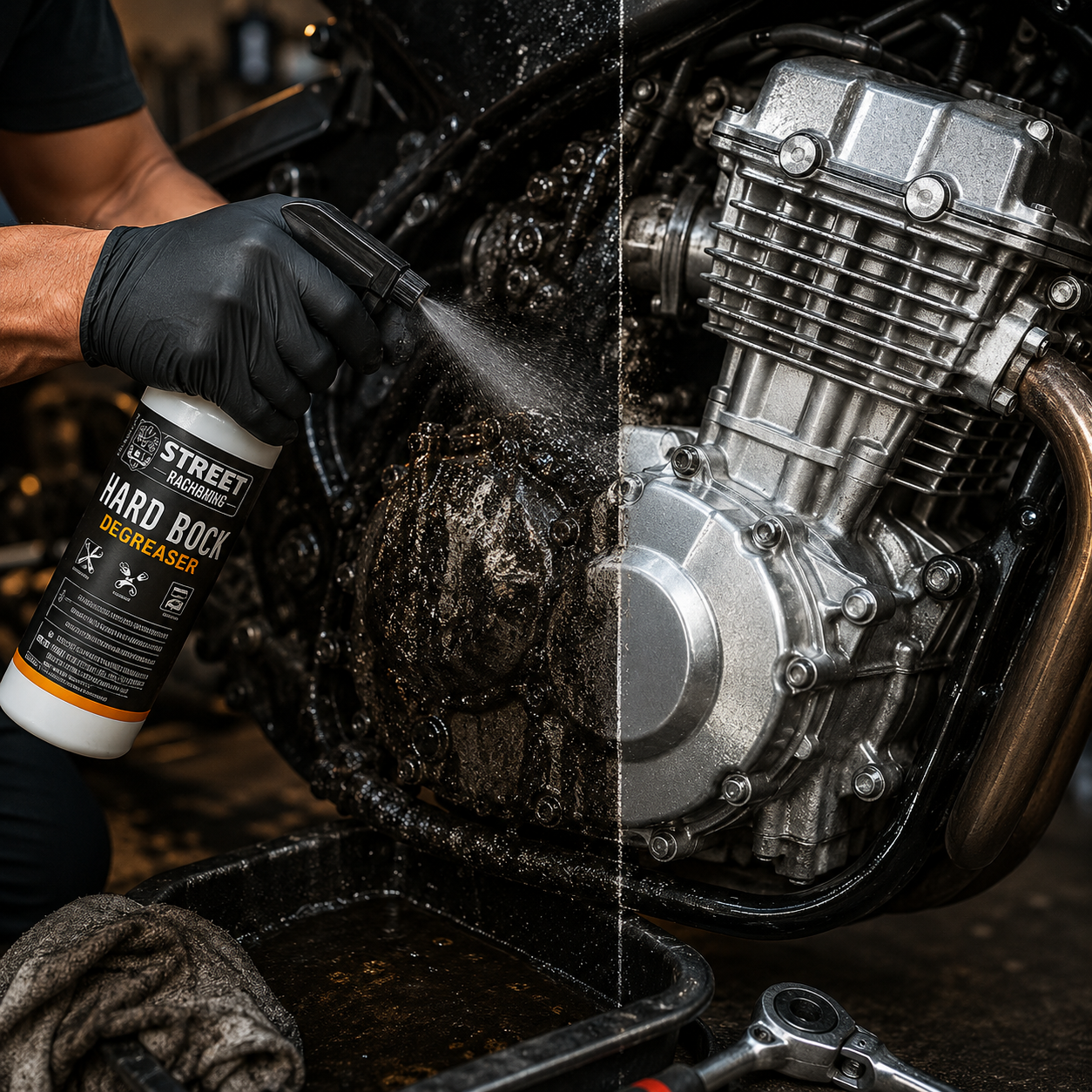 Hard Rock Degreaser - Lifestyle Mecanico Desengrasando Motor Ecuador