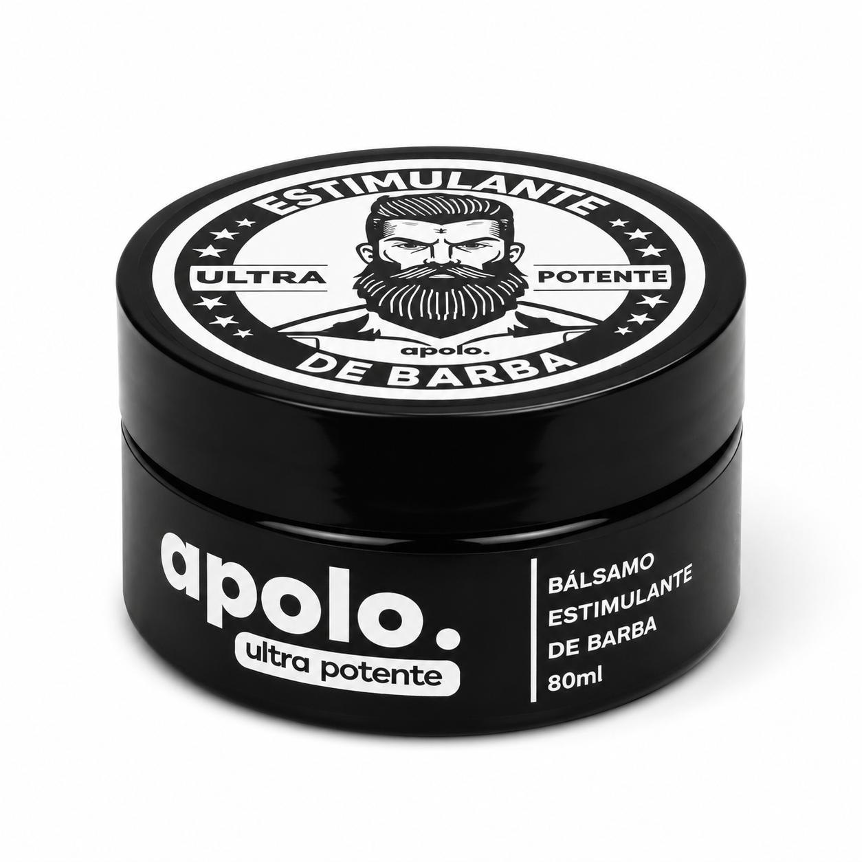 Apolo Ultra Potente Balsamo Barba 80ml - Producto Fondo Blanco Ecuador