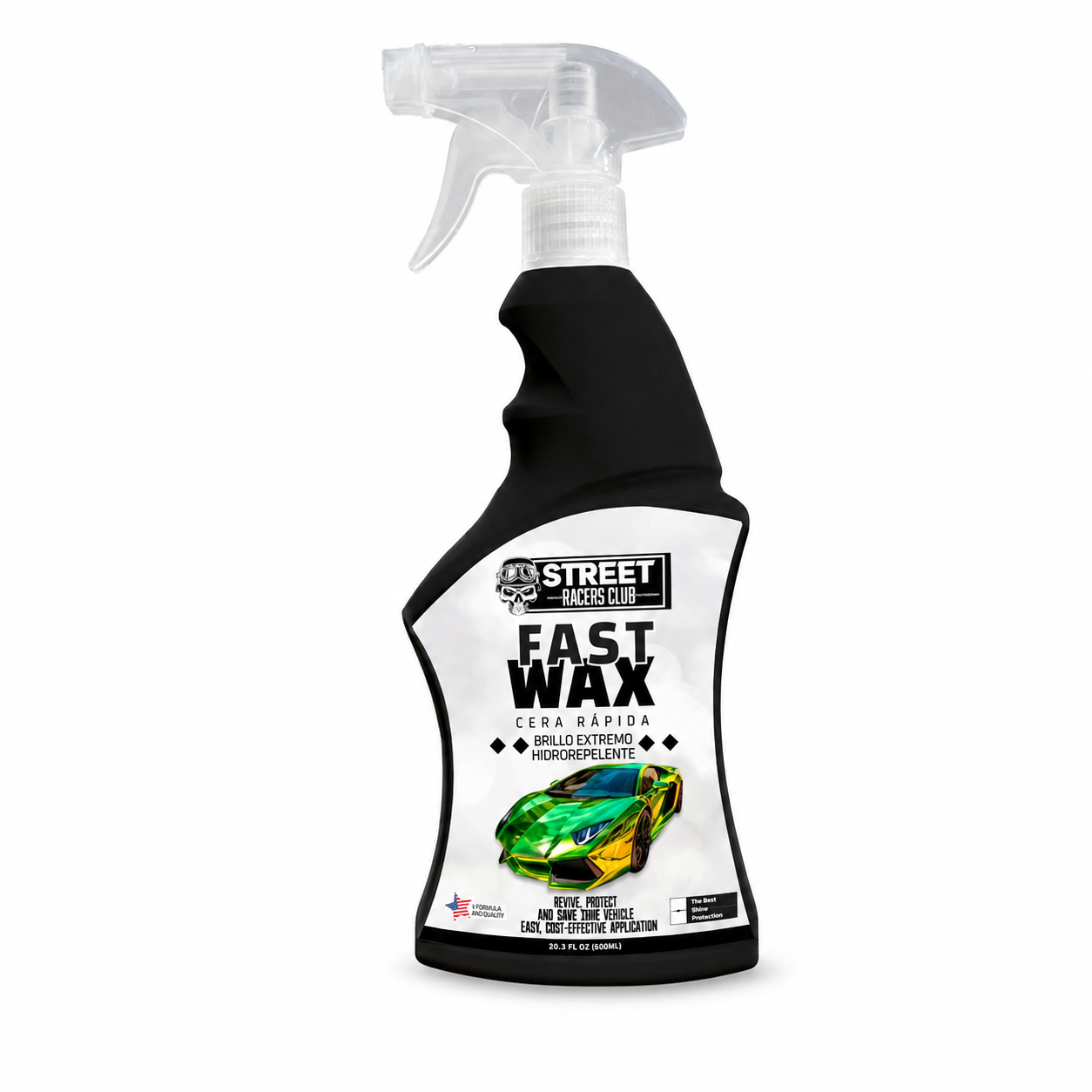 Porcelanizador Cera Auto Wax 600ml Brillo - Producto Fondo Blanco Ecuador