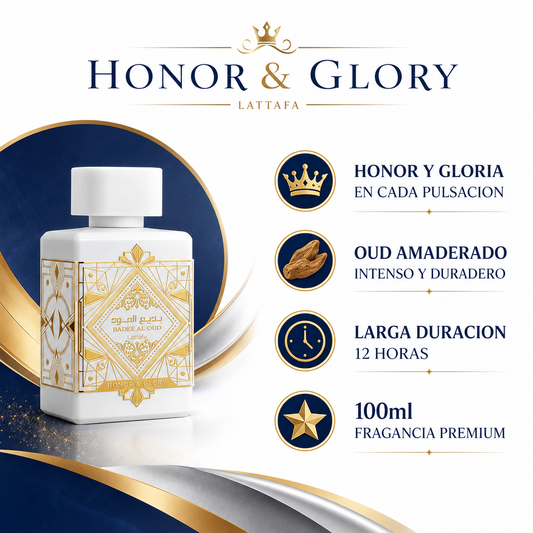 Honor and Glory - Infografico Oud Amaderado Premium Ecuador
