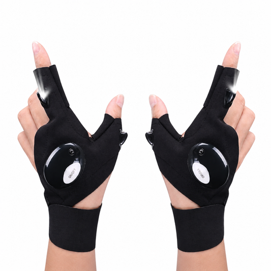 Guantes LED Luminosos Entretenimiento - Producto Fondo Blanco Ecuador