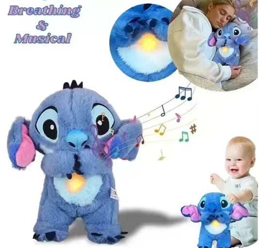 Peluche Stitch Musica y Luz Anti Ansiedad Ecuador